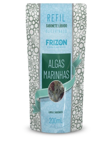 SABONETE LÍQUIDO ALGAS MARINHAS 200 ML REFIL