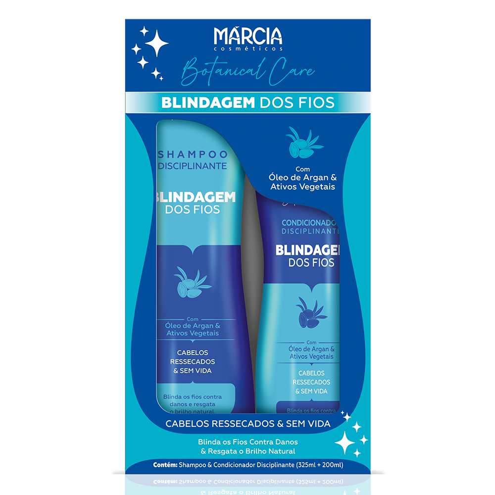 KIT SHAMPOO+CONDICIONADOR MÁRCIA LISO EXTREMO - ARGAN