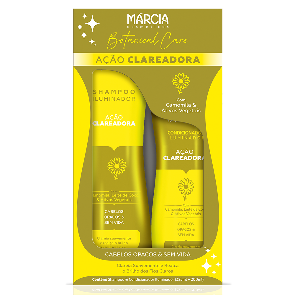 KIT SHAMPOO+CONDICIONADOR MÁRCIA ILUMINADOR - CAMOMILA