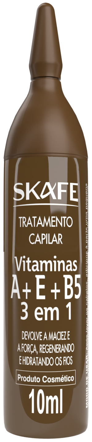 TRATAMENTO CAPILAR VITAMINA A+E+B5 SKAFE 10ML