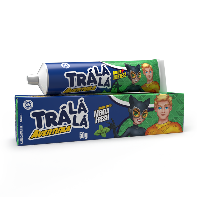 CREME DENTAL TRÁ LÁ LÁ KIDS MENTA FRESH 12X70G