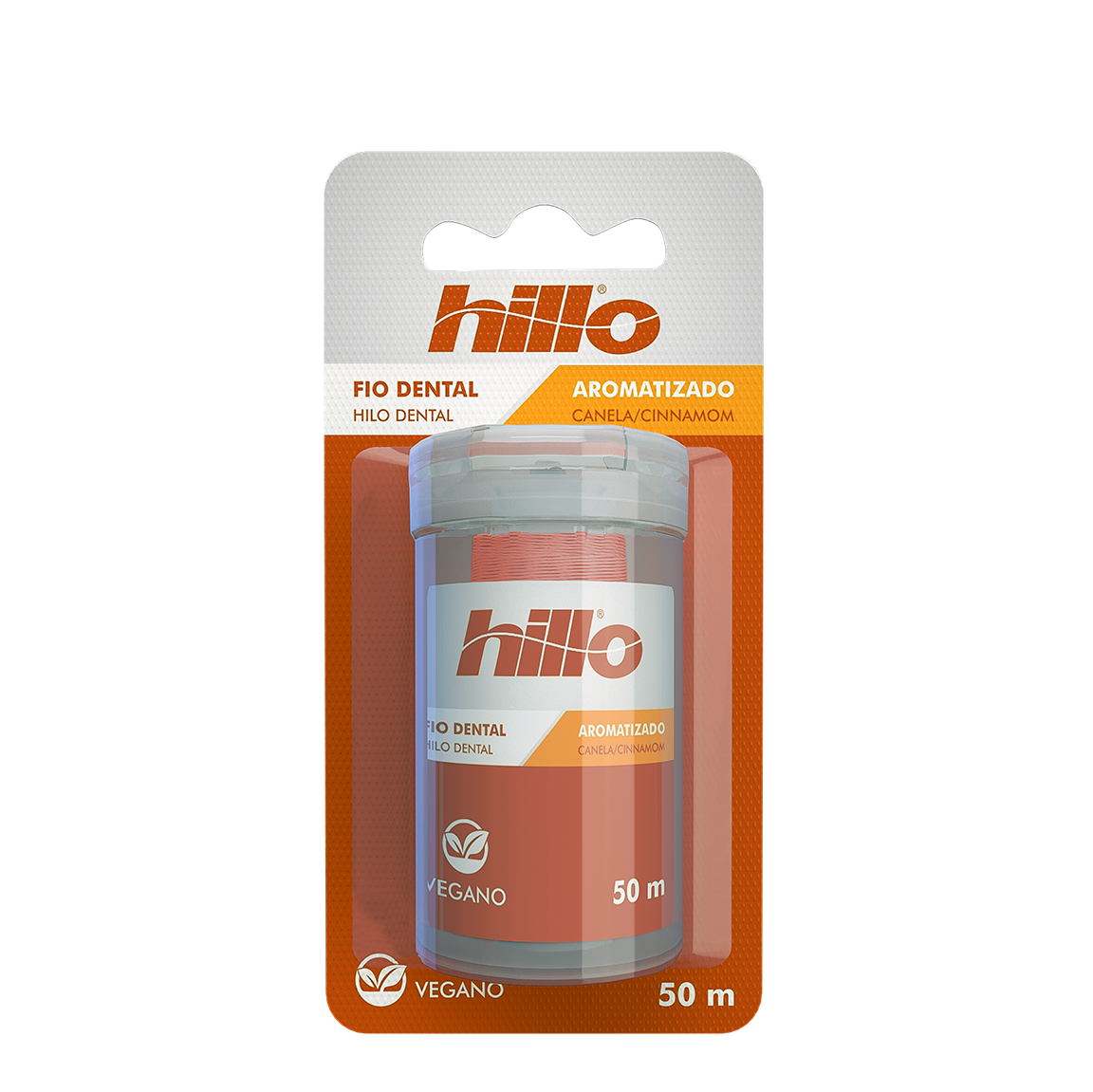 FIO DENTAL HILLO VEGANO CANELA 50M C/48