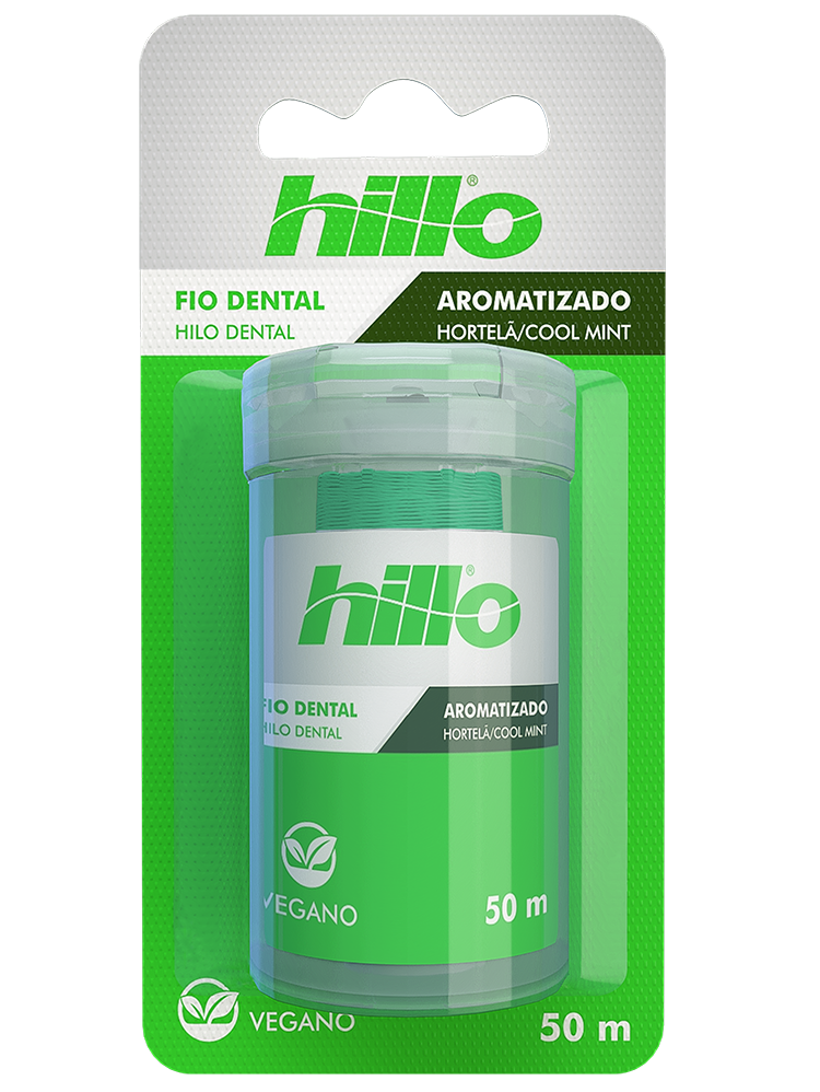 FIO DENTAL HILLO VEGANO HORTELA 50M C/48