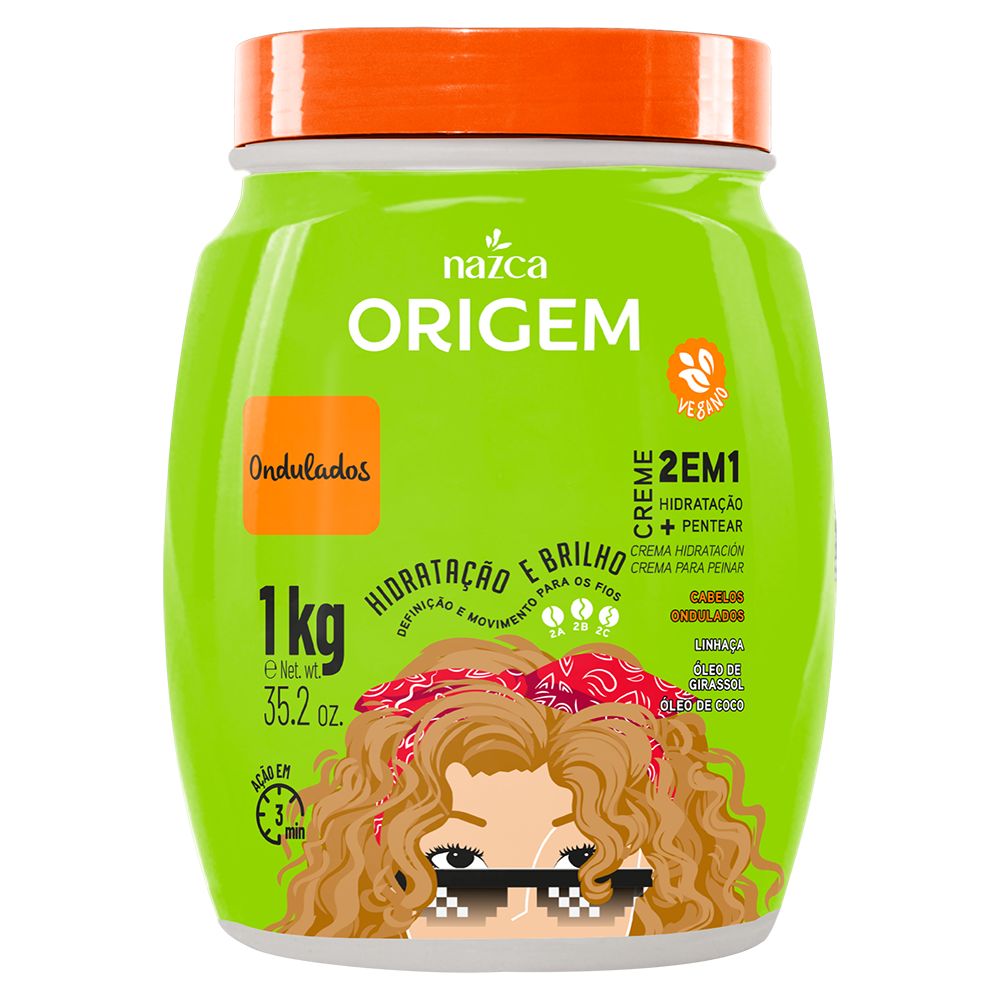 Creme de Hidratação Origem 2 em 1 Ondulados 1kg