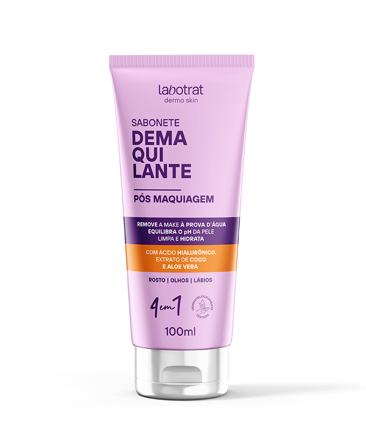 SABONETE FACIAL DEMAQUILANTE DERMO SKIN 100ML LABOTRAT