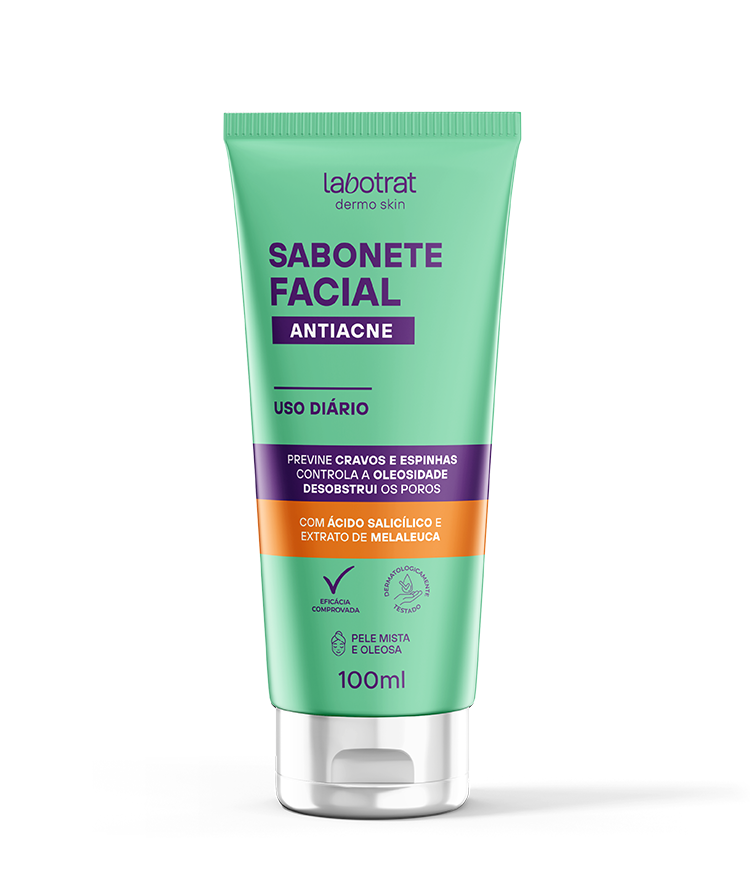 SABONETE FACIAL ANTIACNE DERMO SKIN 100ML LABOTRAT