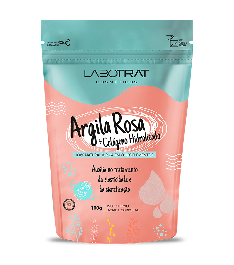 ARGILA ROSA COM COLÁGENO DIA A DIA 100G LABOTRAT