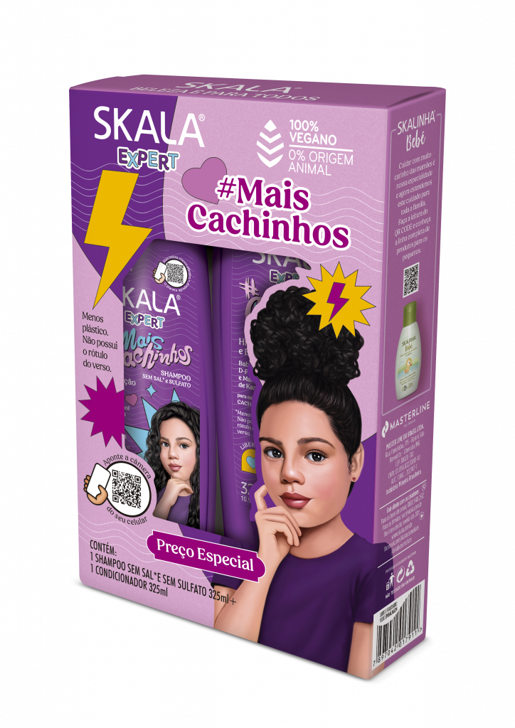 KIT SH+COND SKALA KIDS M.CACHINHOS 325ML