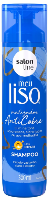 SHAMPOO SALON LINE MEU LISO MATIZADOR ANTICOBRE 300ML