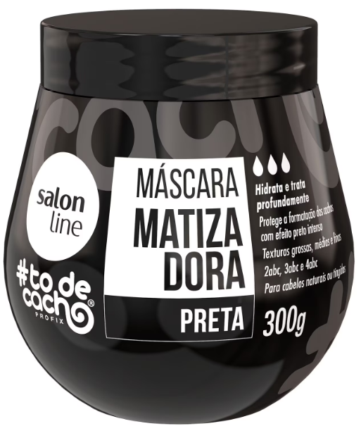 Máscara Matizadora Salon Line #Todecacho Preta 300g