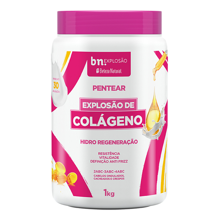 CREME PARA PENTEAR BELEZA NATURAL EXPLOSÃO DE COLÁGENO 1KG
