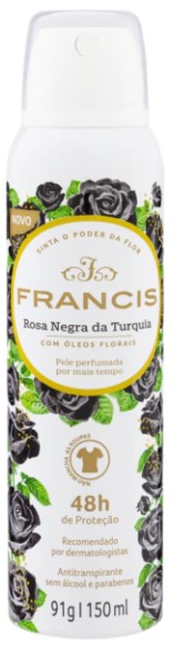 DESODORANTE AEROSOL FRANCIS PRETO 12X150ML