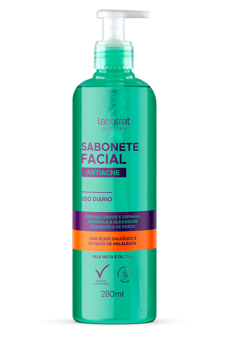 SABONETE FACIAL ANTIACNE DERMO SKIN 280ML LABOTRAT