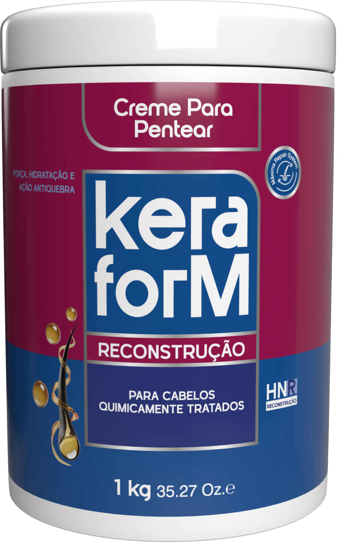 CREME P/PENTEAR KERAFORM RECONSTRUÇÃO MÁXIMA 1KG