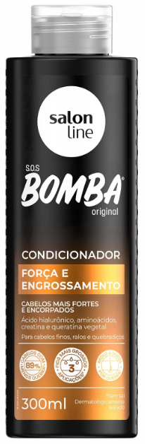 CONDICIONADOR SALON LINE SOS BOMBA FORÇA E ENGROSSAMENTO 300ML
