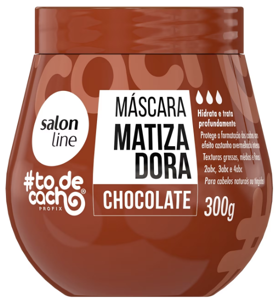 MÁSCARA MATIZADORA SALON LINE  #TODECACHO CHOCOLATE 300G
