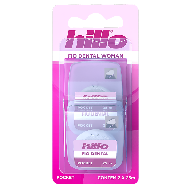 FIO DENTAL HILLO POCKET WOMAN 025M C/2