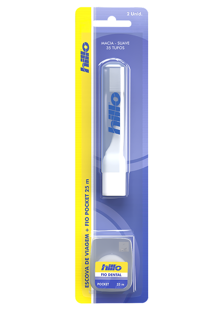 KIT ESC DENT HILLO PRM VIAGEM + FIO 25M