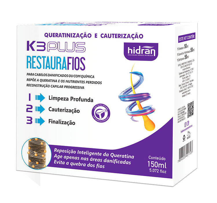 K3 PLUS KIT CAUTERIZAÇÃO E QUERATINIZAÇÃO