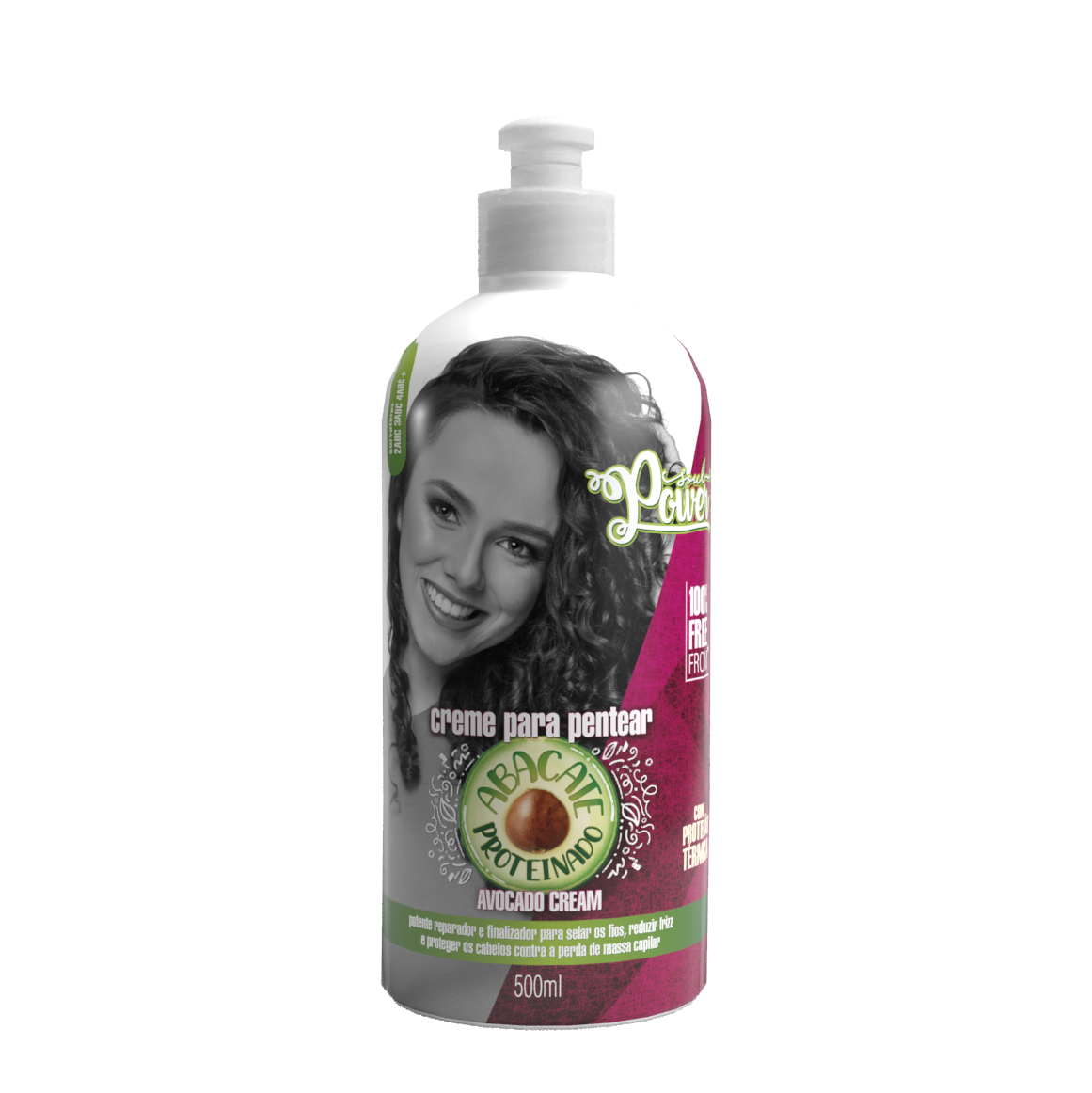 CREME PARA PENTEAR ABACATE AVOCADO CREAM SOUL POWER 500ML