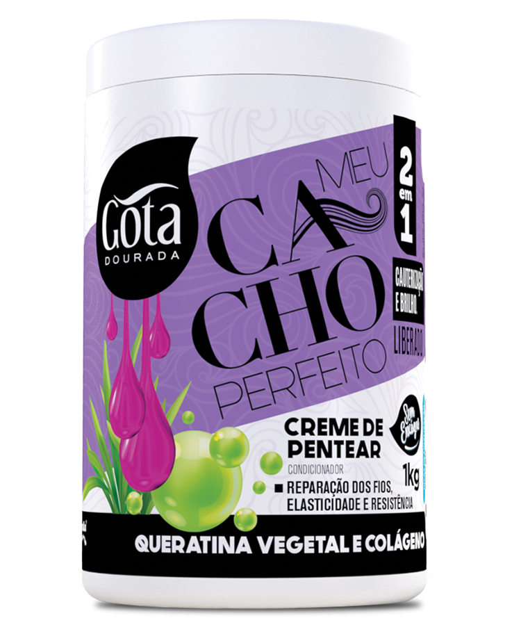 CREME DE PENTEAR QUERATINA VEGETAL E COLÁGENO 1 KG