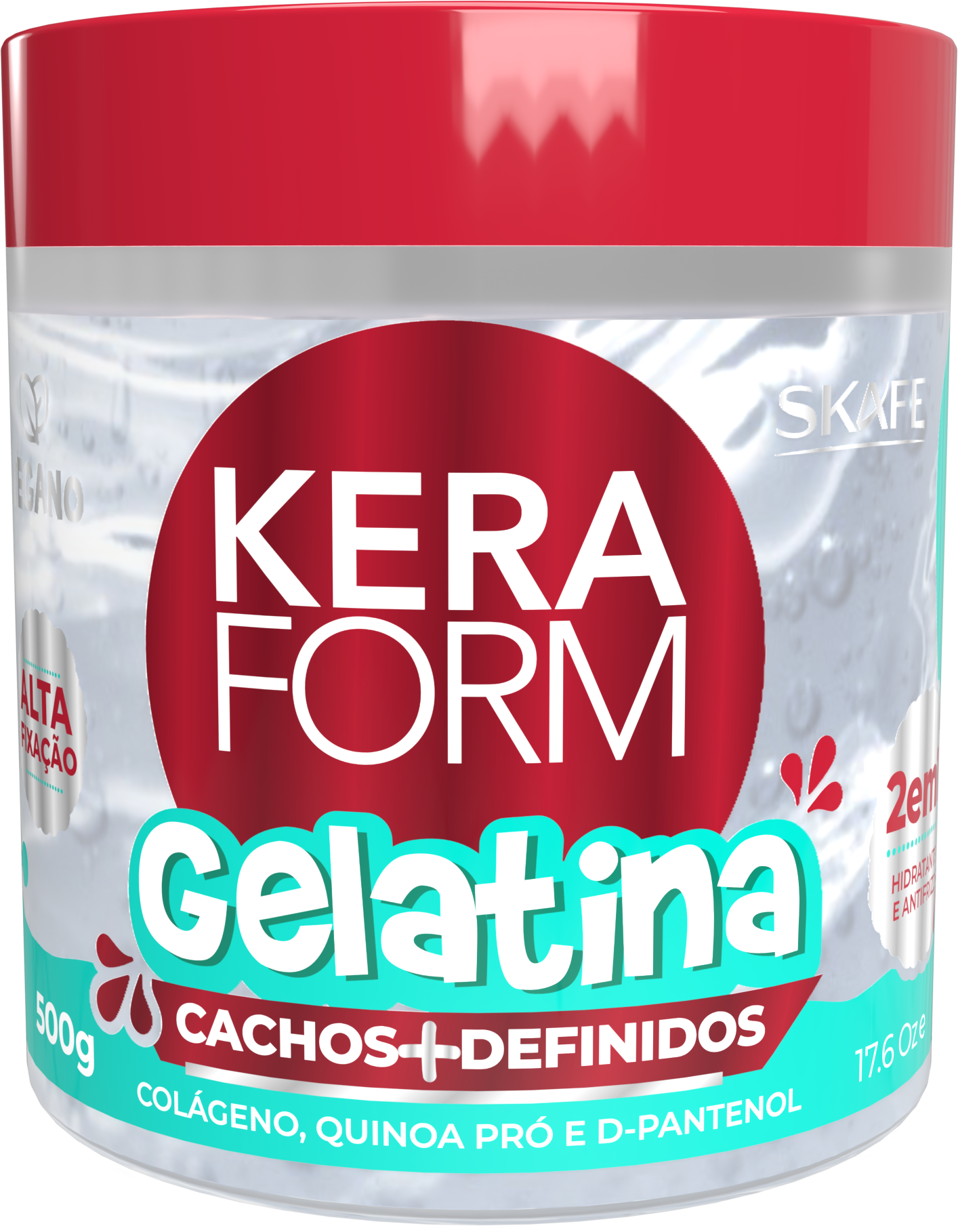 GELATINA KERAFORM CACHOS + DEFINIDOS 500G