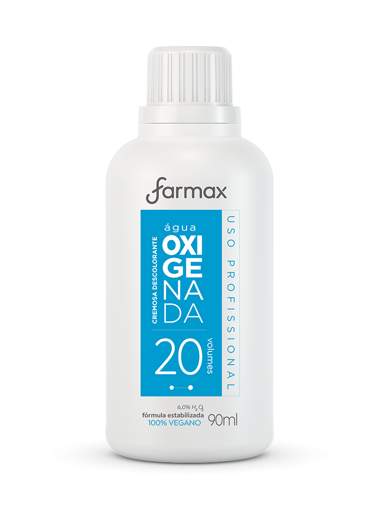 AGUA OXIGENADA  CREMOSA 20V DESCOLORANTE FARMAX 90ML