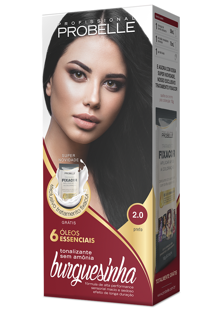 KIT COLORAÇÃO BURGUESINHA 2.0 PRETO 50ML