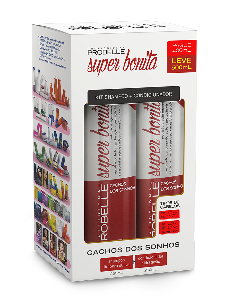 KIT CACHOS DOS SONHOS SUPER BONITA 500ML