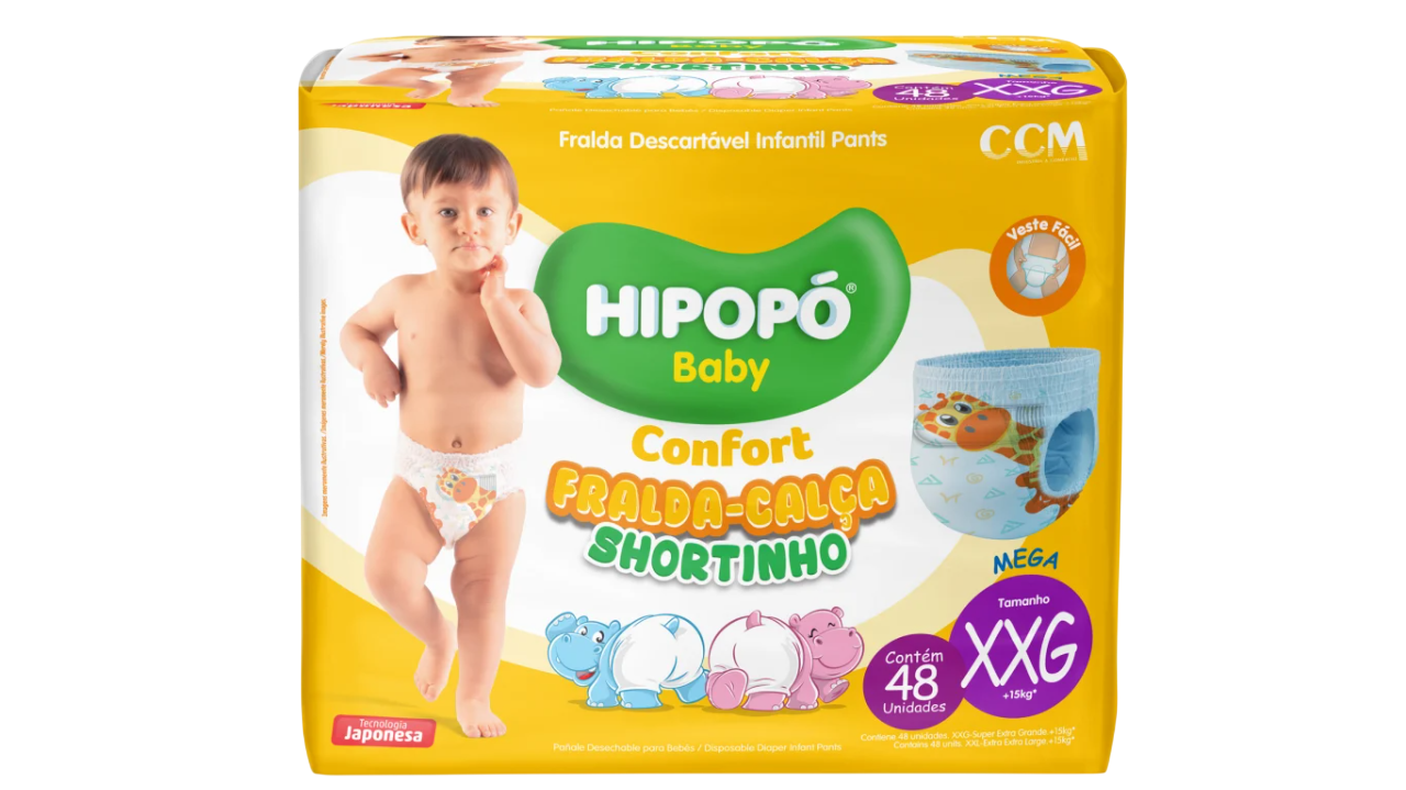 FRALDA SHORT.HIPOPO CONFORT BAG XXG C/48