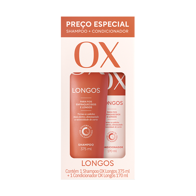 PROMOPACK OX LONGOS SHAMPOO COND 375+170ML