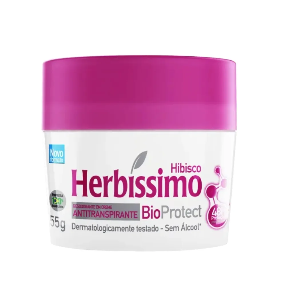 DEO CREME HERBISSIMO BIOPROTECT 55 GR - HIBISCO