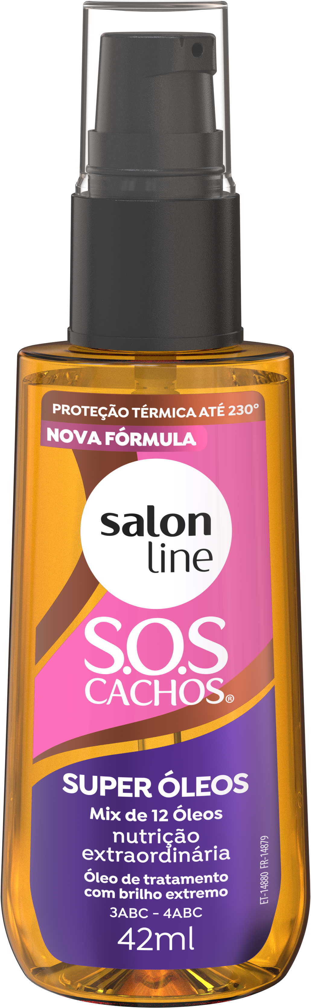 ÓLEO DE TRATAMENTO SALON LINE SOS CACHOS SUPER ÓLEOS  42ML
