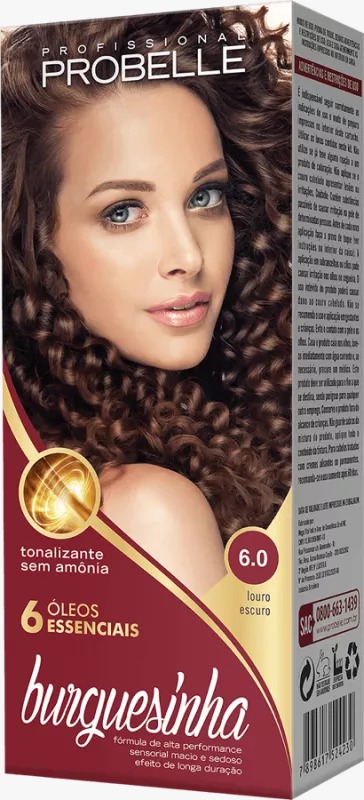 KIT COLORAÇÃO BURGUESINHA 6.0 LOURO ESCURO 50ML