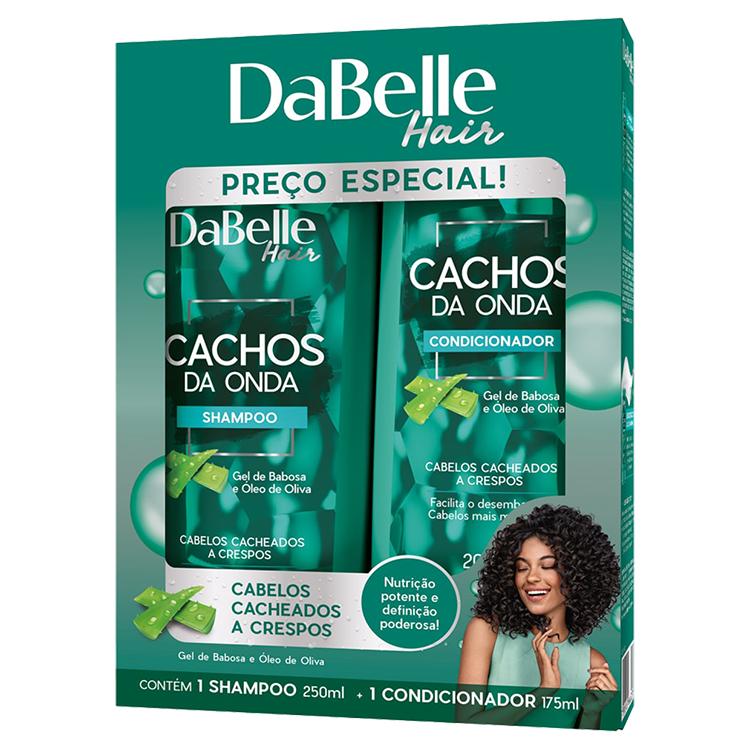 DABELLE KIT SHAMPOO+CONDICIONADOR CACHOS DA ONDA 425ML