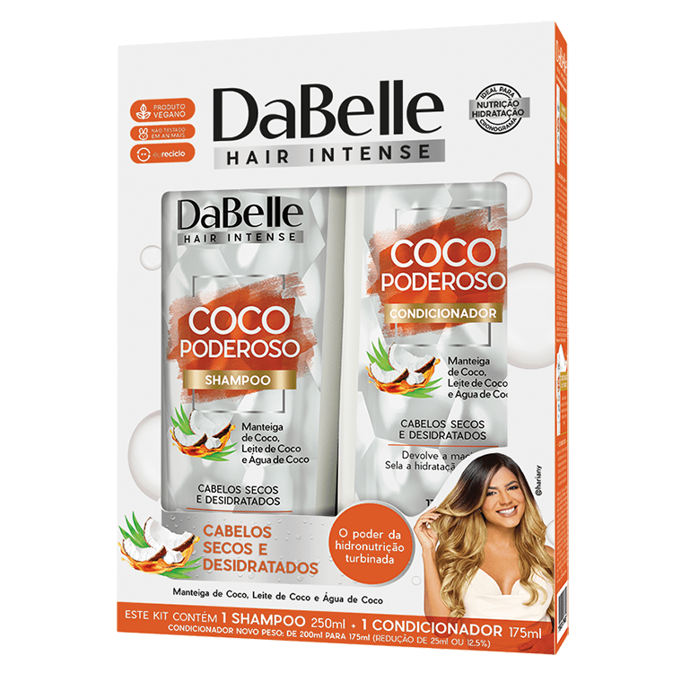 DABELLE KIT SHAMPOO+CONDICIONADOR COCO PODEROSO 425ML