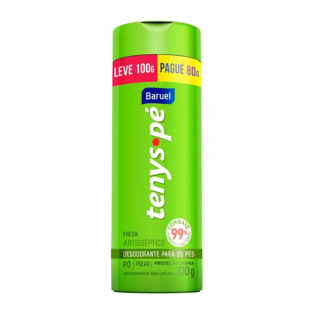 TALCO BARUEL TENYS PÉ FRESH LEVE100G PAGUE80G