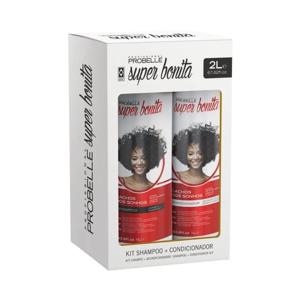 PACK SHAMPOO+CONDICIONADOR CACHOS DOS SONHOS SUPER BONITA 2L