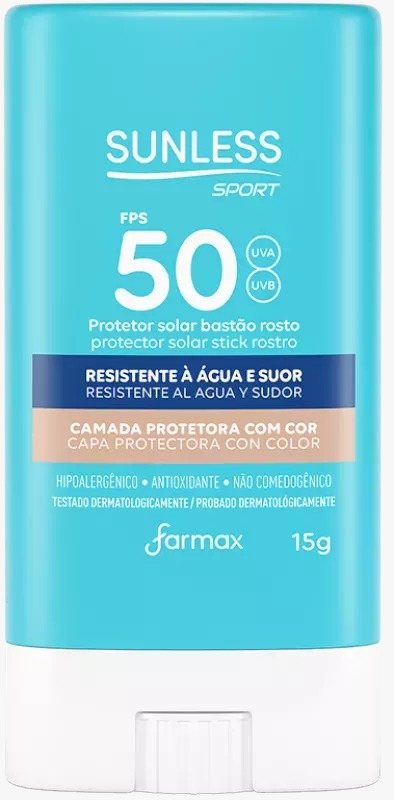 Protetor Solar Farmax Sunless Sport Bastão Fps50 15g
