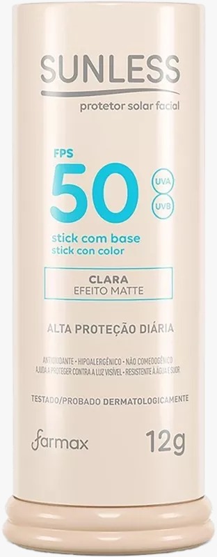PROTETOR STICK COM BASE CLARA SUNLESS 12G