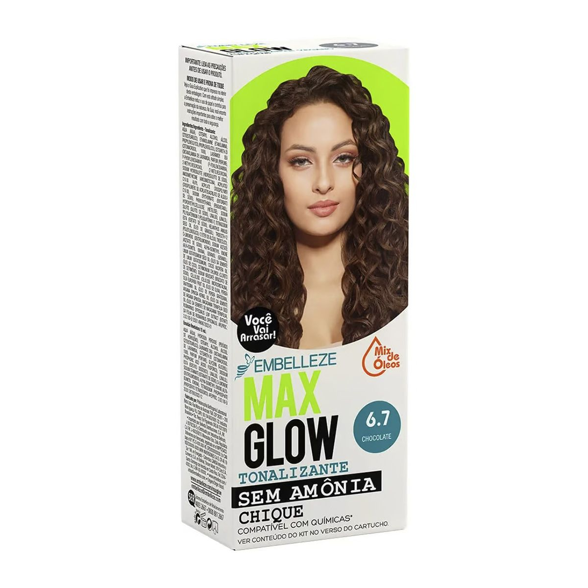 TONALIZANTE MAX GLOW CHOCOLATE 6.7 EMBELLEZE