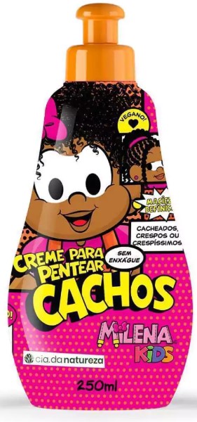 CREME DE PENTEAR CIA DA NATUREZA MILENA KIDS CACHOS 250ML