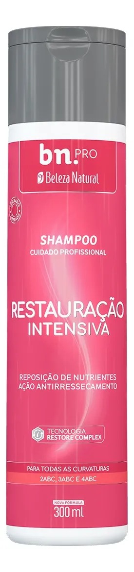 SHAMPOO BELEZA NATURAL RESTAURAÇÃO INTENSIVA 300ML 