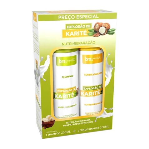 KIT SHAMPOO+CONDICIONADOR BELEZA NATURAL DUO KARITÉ 200ML