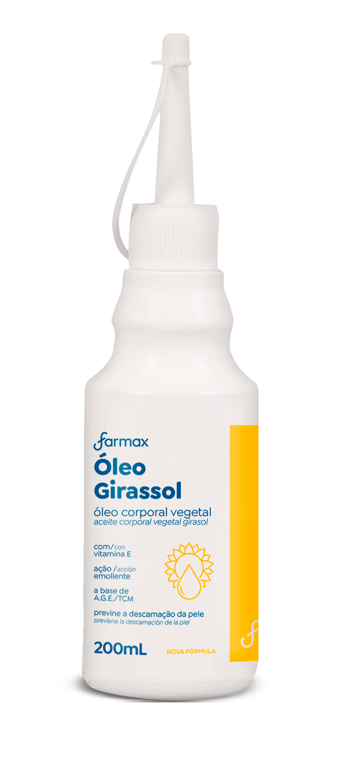OLEO CORPORAL  GIRASSSOL  ALMOTOLIA FARMAX 200ML