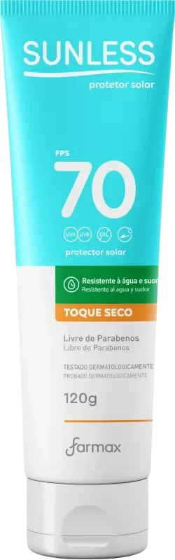 Protetor Solar Farmax Sunless Fps70 Sunless 120g