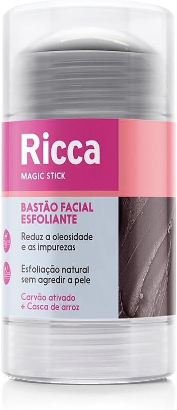 Bastão Esfoliante Facial Ricca Carvão 30g