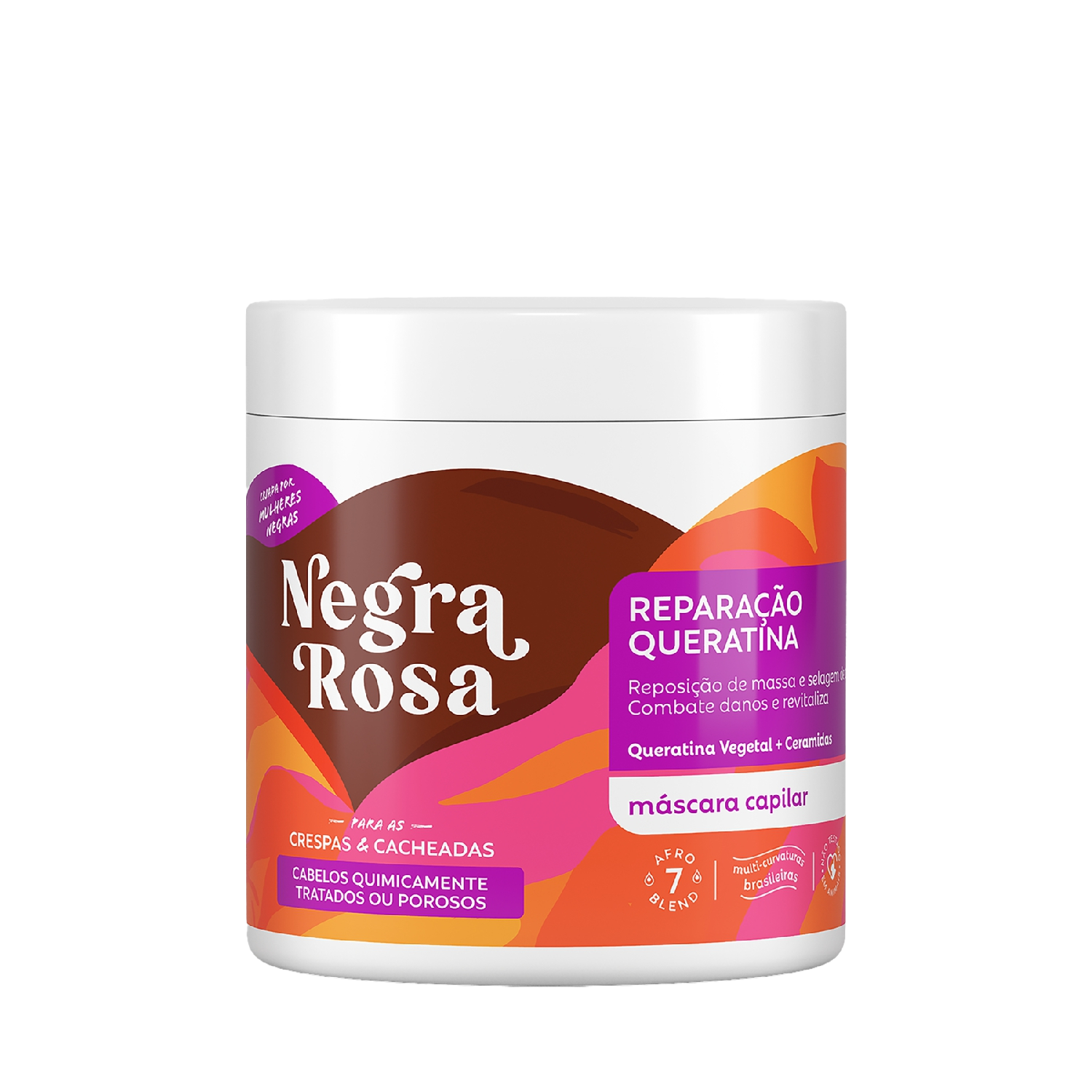 MASCARA REPARAÇÃO QUERATINA NEGRA ROSA 500G