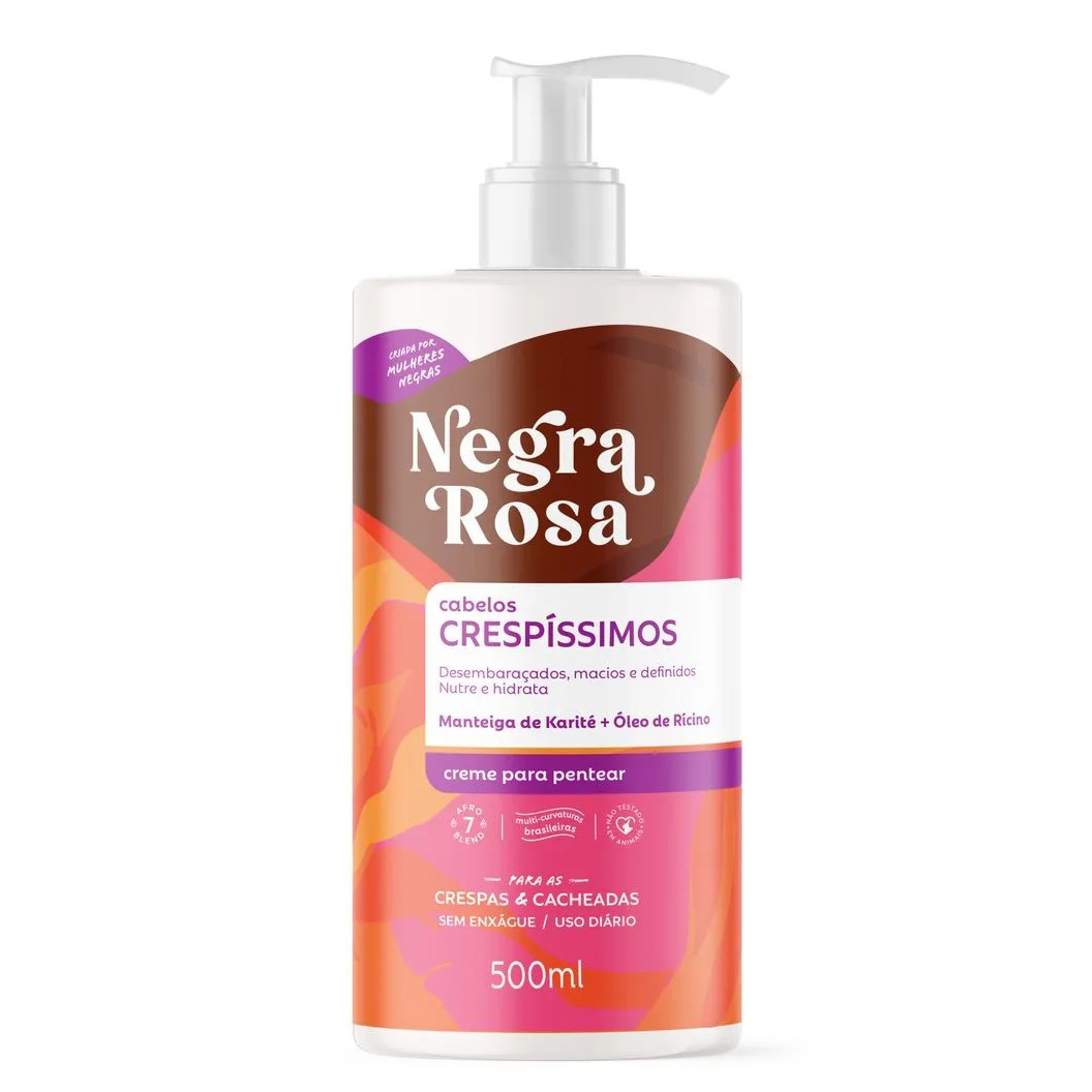 CREME PENTEAR CRESPÍSSIMOS NEGRA ROSA 500ML