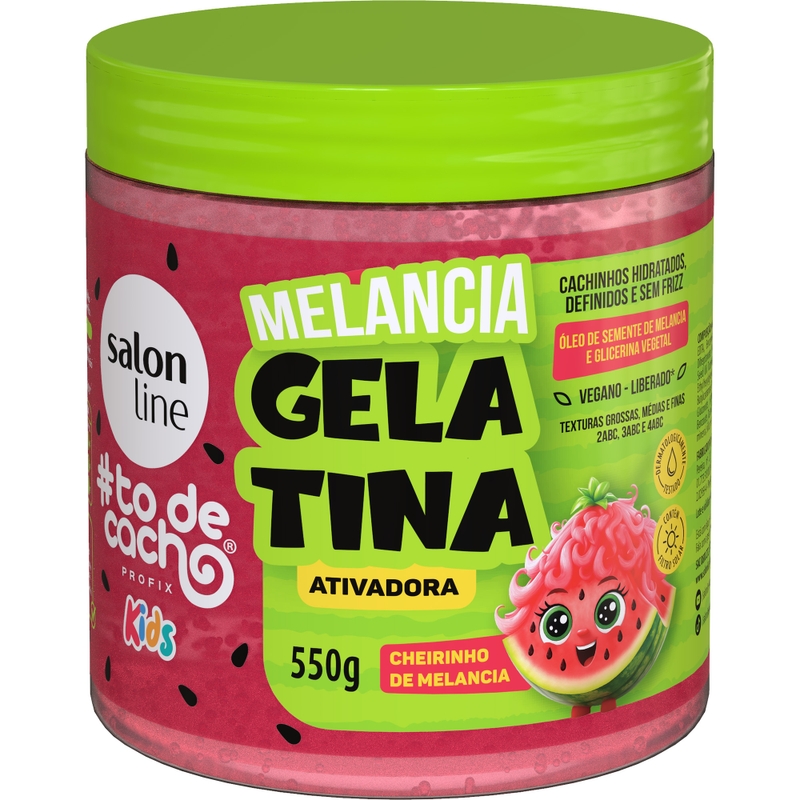 GELATINA SALON LINE ATIVADORA #TODECACHO KIDS  550G